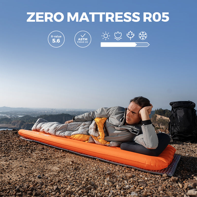 MATERAC ZERO R05 - Ultralekka karimata powietrzna o wartości R 5,6