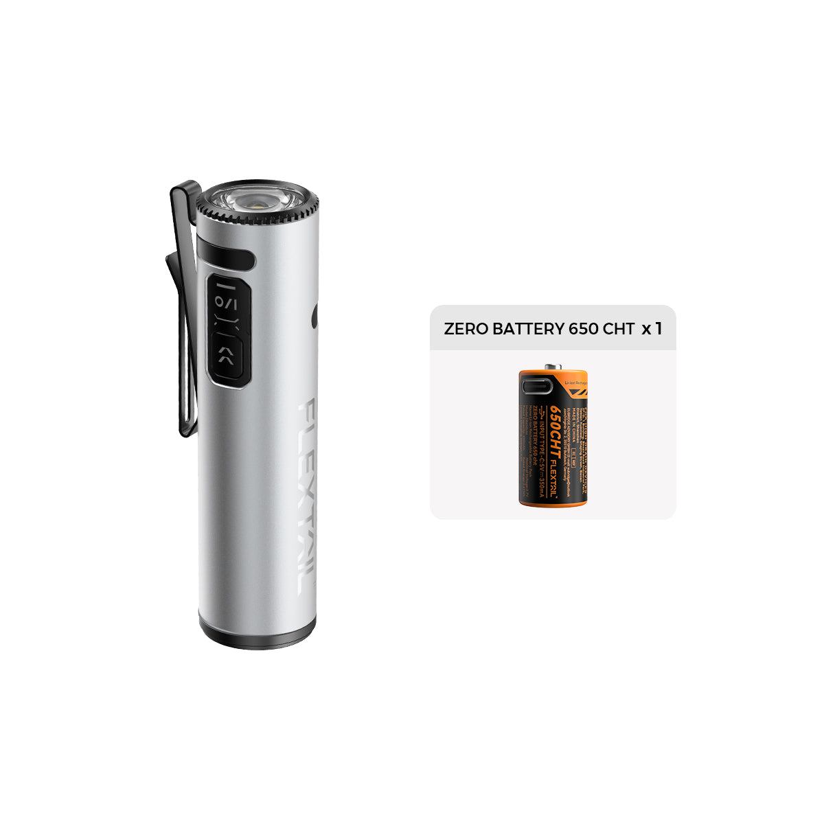 ZERO FLASHLIGHT 1200 - Ultra Light & Bright EDC Outdoor Flashlight