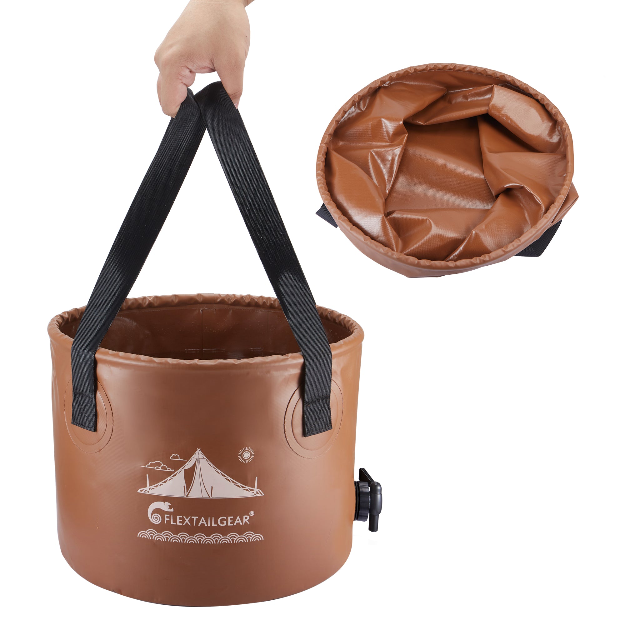 FLEXTAIL BUCKET Foldable Waterproof Round Camping Bucket